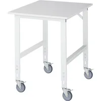 RAU GmbH RAU Arbeitstisch 750x1000x910-1230 fahrbar M-Platte 22mm l.gr 4040376496010 RAU GmbH