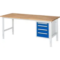 RAU GmbH RAU Arbeitstisch 2000x800x760-1080 4xSchub B-Platte 25mm l.gre.bl 4040376238030 RAU GmbH