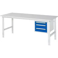 RAU GmbH RAU Arbeitstisch 2000x800x760-1080 3xSchub M-Platte 22mm l.gre.bl 4040376178053 RAU GmbH