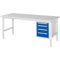 RAU GmbH RAU Arbeitstisch 2000x800x760-1080 4xSchub M-Platte 22mm l.gre.bl 4040376236609 RAU GmbH