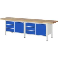 RAU GmbH RAU Werkbank 3000x700x840-1040mm 6xSchublade-TA 2xTür l.gre.bl 4040376178381 RAU GmbH