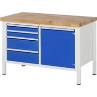 RAU GmbH RAU Werkbank 1250x700x840-1040mm 4xSchublade-TA 1xTür l.gre.bl 4040376270665 RAU GmbH