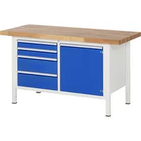 RAU GmbH RAU Werkbank 1500x700x840-1040mm 4xSchublade-TA 1xTür l.gre.bl 4040376258786 RAU GmbH