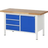RAU GmbH RAU Werkbank 1500x700x840-1040mm 3xSchublade-TA 1xTür l.gre.bl 4040376460943 RAU GmbH