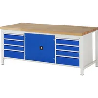 RAU GmbH RAU Werkbank 2000x900x840-1040mm 8xSchublade-TA 1xTür l.gre.bl 4040376063847 RAU GmbH