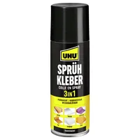 UHU Sprühkleber 48900 3 IN 1, 200ml, permanent/korrigierbar/wiederablösbar 4026700489002 UHU 200 Milliliter