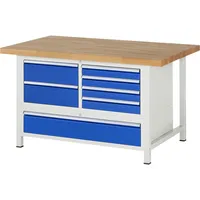 RAU GmbH RAU Werkbank 1500x900x840-1040mm 7xSchublade-TA l.gre.bl 4040376246271 RAU GmbH