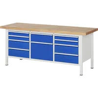 RAU GmbH RAU Werkbank 2000x700x840-1040mm 10xSchublade-TA l.gre.bl 4040376149916 RAU GmbH