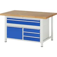RAU GmbH RAU Werkbank 1500x700x840-1040mm 5xSchublade-TA 1xTür l.gre.bl 4040376239679 RAU GmbH