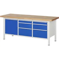 RAU GmbH RAU Werkbank 2000x700x840-1040mm 6xSchublade-TA 1xTür l.gre.bl 4040376134257 RAU GmbH
