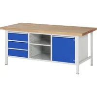 RAU GmbH RAU Werkbank 2000x900x840-1040mm 3xSchublade-TA 1xTür l.gre.bl 4040376231536 RAU GmbH