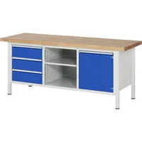 RAU GmbH RAU Werkbank 2000x700x840-1040mm 3xSchublade-TA 1xTür l.gre.bl 4040376231017 RAU GmbH
