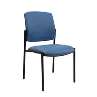 Topstar Besucherstuhl Medical 10, blau / schwarz, ohne Armlehnen, 4-Fuß-Gestell 4014296388625 Topstar
