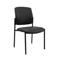 Topstar Besucherstuhl Medical 10, schwarz / schwarz, ohne Armlehnen, 4-Fuß-Gestell 4014296835792 Topstar