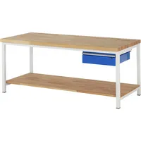RAU GmbH RAU Werkbank 2000x900x840-1040mm 1xSchublade-TA l.gre.bl 4040376018335 RAU GmbH