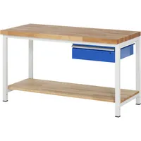 RAU GmbH RAU Werkbank 1500x700x840-1040mm 1xSchublade-TA l.gre.bl 4040376243959 RAU GmbH