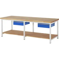 RAU GmbH RAU Werkbank 2500x900x840-1040mm 2xSchublade-TA l.gre.bl 4040376072184 RAU GmbH