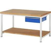 RAU GmbH RAU Werkbank 1500x900x840-1040mm 1xSchublade-TA l.gre.bl 4040376246349 RAU GmbH