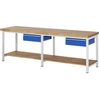 RAU GmbH RAU Werkbank 2500x700x840-1040mm 2xSchublade-TA l.gre.bl 4040376065544 RAU GmbH