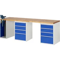 RAU GmbH RAU Werkbank 2500x700x890mm 8xSchublade-TA 1xSSKL l.gre.bl 4040376242648 RAU GmbH