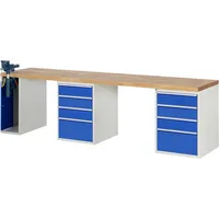 RAU GmbH RAU Werkbank 3000x700x890mm 8xSchublade-TA 1xSSKL l.gre.bl 4040376255815 RAU GmbH