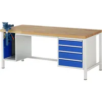 RAU GmbH RAU Werkbank 2000x900x840-1040mm 4xSchublade-TA SSKL l.gre.bl 4040376015549 RAU GmbH