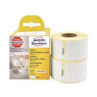 AVERY Zweckform Rollenetikett 89 x 28 mm permanent haftend, weiß pro Rolle 4004182617021 AVERY Zweckform 260 Stück