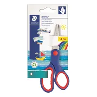 Staedtler Kinderschere Noris Club, Metall, rostfrei, 14cm, edelstahl/blau 4007817965009 Staedtler