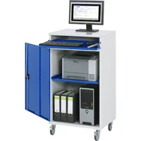 RAU GmbH RAU Computerschrank 650x520x1185mm mobil l.gre.bl 4040376919298 RAU GmbH