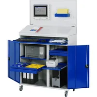 RAU GmbH RAU Computerschrank 1100x520x1895mm mobil l.gre.bl 4040376090744 RAU GmbH