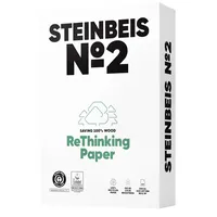 Steinbeis Recyclingpapier No. 2 (ehem.: Trend White) K1501666080D A4 80g weiß 80er Weiße 2-fach-Lochung  4260074845143 Steinbeis 500 Blatt