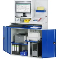 RAU GmbH RAU Computerschrank 1100x520x1770mm Monitorgehäuse stationär l.gre.bl 4040376919250 RAU GmbH