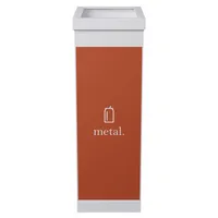 Paperflow Abfallsammelsystem Metall orange