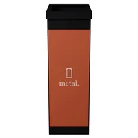 Paperflow Abfallsammelsystem Metall orange