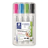Staedtler Boardmarker Lumocolor 351, 351-WP4-1, Etui, 4-farbig sortiert, 2mm Rundspitze 4007817074428 Staedtler 4 Stück