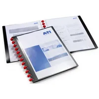 Durable Sichtbuch Duralook Easy Plus 2427-01, schwarz, A4, mit 20 Hüllen, Polypropylen (PP) 4005546205007 Durable