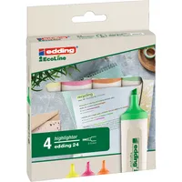 edding Textmarker Highlighter 24 EcoLine 4 St./Pack.