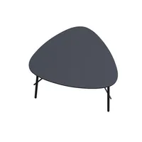 PAPERFLOW Beistelltisch LAZY, 45cm (H), 60,5x45x50cm (BxT), Trapezform, schwarz / schwarz 3660141226249 PAPERFLOW