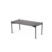 PAPERFLOW Beistelltisch MEET, 40cm (H), 100x40x50cm (BxT), rechteckig, schwarz / schwarz 3660141226324 PAPERFLOW