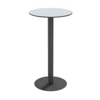 meet powered by PAPERFLOW CROSS Stehtisch rund HPL-Platte grau 60,0 x 60,0 x 110,0 cm, 1 St.
