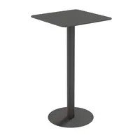 meet powered by PAPERFLOW CROSS Stehtisch quadratisch HPL-Platte schwarz 60,0 x 60,0 x 110,0 cm, 1 St.