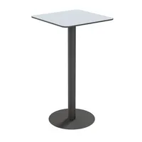meet powered by PAPERFLOW CROSS Stehtisch quadratisch HPL-Platte grau 60,0 x 60,0 x 110,0 cm, 1 St.