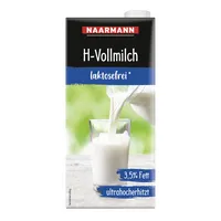 Naarmann H-Milch 002970, 3,5% Fett, laktosefrei, 12x 1 Liter, im Tetrapack 4065400802971 Naarmann 12 Stück