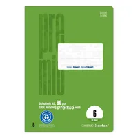 Staufen Schulheft Premio DIN A5 blanko Lineatur 6