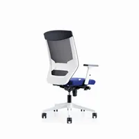 Rocada Bürostuhl Blanca, blau/schwarz / weiß, mit Armlehnen, bis 125kg, ohne Kopfstütze 8427951908506 Rocada