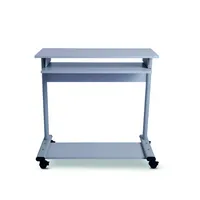 Rocada Computertisch Zeta, 79cm (H), 80x50cm (BxT), rechteckig, lichtgrau / silber 8427951000835 Rocada