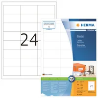 Herma Etiketten Premium 4614, weiß 66x33,8mm, rechteckig,  4008705046145 Herma 4800 Stück