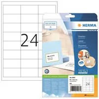Herma Etiketten Premium 5053, weiß, 66x33,8mm, rechteckig 4008705050531 Herma 600 Stück