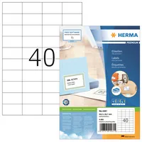 Herma Etiketten Premium 4461, weiß 52,5x29,7mm, rechteckig,  4008705044615 Herma 4000 Stück