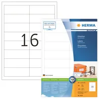 Herma Etiketten Premium 4619, weiß 97x33,8mm, rechteckig,  4008705046190 Herma 3200 Stück